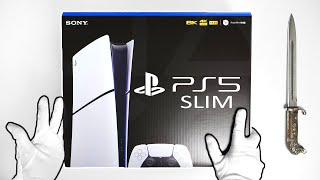 The PS5 Slim Unboxing  New PlayStation 5 Console Disc and Digital [upl. by Maighdiln]