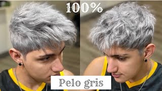 Como hacer el pelo GRIS 😱🚨🔥 paso a paso en español ✅ [upl. by Hofmann70]