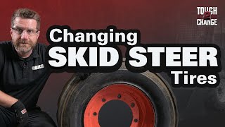 SKID STEER Tire Change [upl. by Ennaisoj]