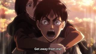 Eren Uses The Coordinate and Saves Mikasa  Eren vs Reiner and Bertholdt HD [upl. by Uball]