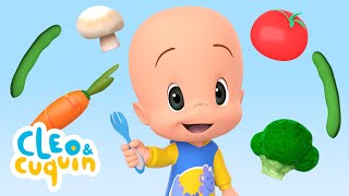 Canção dos vegetais 🥬️🥕 Música infantil de Cleo e Cuquin  Família Telerín [upl. by Damalas]