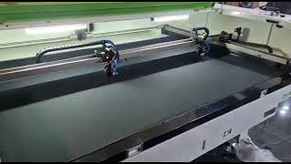 Mesin Laser Co2 Double Head CMA 1610 TCX 80w YUEMING Laser [upl. by Nnayrrehs]