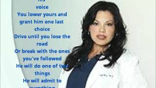 how to save a life greys anatomy version with lyricswmv [upl. by Alyat]