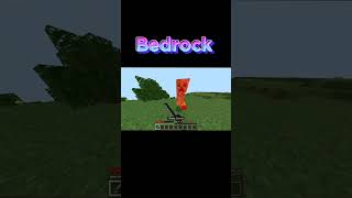 Java loader VS bedrockspam minecraft shorts [upl. by Kumagai]