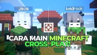 Cara Multiplayer Crossplay Java amp Bedrock Edition EASY ATERNOS [upl. by Arlee]