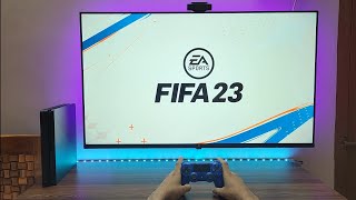 FIFA 23 Gameplay PS4 Slim 4K HDR TV [upl. by Arenat]