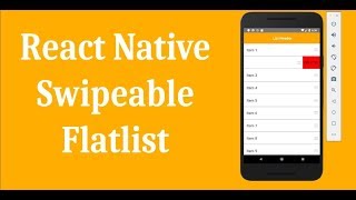 React Native Swipeable Flatlist with Animations  Performance Improved [upl. by Neeoma]