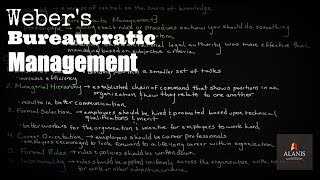 Webers Bureaucratic Management [upl. by Kera886]