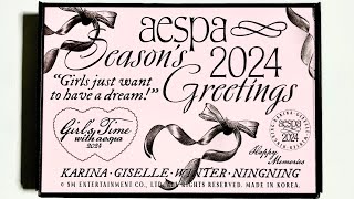 AESPA SEASON’S GREETINGS 2024 UNBOXING [upl. by Tsew332]