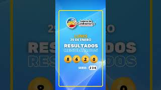 LOTERIA DE CUNDINAMARCA hoy lunes 29 de ENERO Loteria Shorts [upl. by Diva]