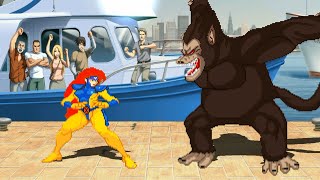 JEAN GREY vs GOHAN OOZARU  High Level Awesome Fight [upl. by Acinnad]