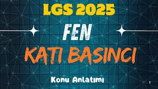 Katı Basıncı  LGS 2025  8 Sınıf Fen Bilimleri [upl. by Derf]