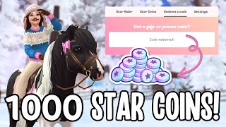 1000 STAR COIN CODE IN STAR STABLE LAST STAR STABLE GIVEAWAY OPEN [upl. by Ingeberg443]