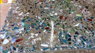 Polished concrete with Recycled Glass Surfaces [upl. by Marmion]