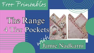 Easy Folded Pockets Junk Journal Tutorial for Beginners Free Printable Link in Description ⬇️ [upl. by Ochs]