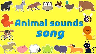 Animal sounds song  Sounds That Animals Make  Nursery Rhymes [upl. by Cadmarr85]