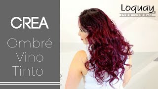 Tutorial Ombré Vino Tinto [upl. by Adnuhs]