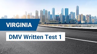 2024 Virginia DMV Written Test 1 [upl. by Ariec]