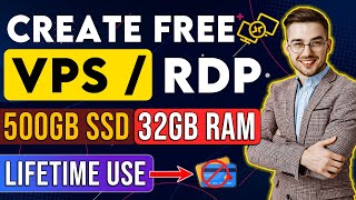 How To Create Free RDP With Admin Access  Get Free VPSRDP Free RDP For Lifetime [upl. by Atinrahs89]