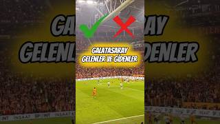 Galatasarayda Gelenler ve Gidenler 20242025 transfer galatasaray [upl. by Ohaus]