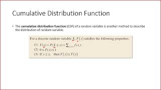 4 Cumulative Distribution Function Discrete RV  دالة التوزيع التراكمي [upl. by Danais764]