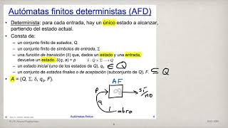 Tema 2 Autómatas Finitos Deterministas [upl. by Rodgiva]