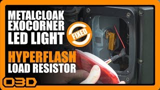 Part 6  HYPERFLASH FIX  Metalcloak LED Tail Light Kit  Load Resistor  2015 Jeep Wrangler JK [upl. by Bogey]