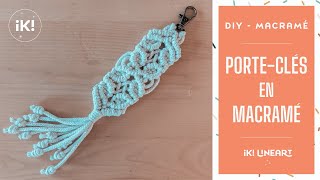 Tuto porteclé en macramé débutant  DIY Macramé France [upl. by Atiz]