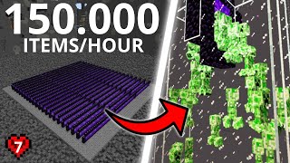 I Built The Most Overpowered Creeper Farm In Minecraft Hardcore [upl. by Avid]