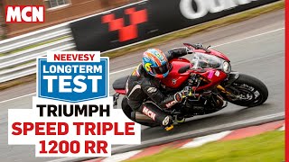 Spending 2022 with the Triumph Speed Triple 1200 RR  MCN Review [upl. by Ramos]