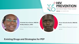 Existing Drugs and Strategies for PEP  Elizabeth Anne Bukusi amp Victor Ocholla Omollo [upl. by Hardie]