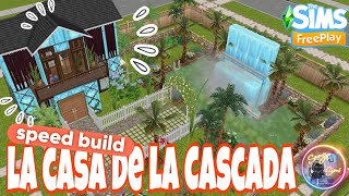 La 🏡 Casa de la Cascada 🌊Speed BuildTour en thesimsfreeplay [upl. by Enej880]