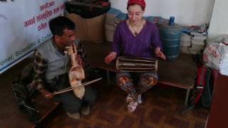 Sarangi  Madal in action Kathmandu Nepal [upl. by Billye]