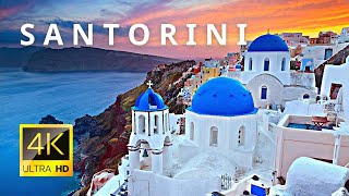 Santorini Greece 🇬🇷 in 4K ULTRA HD 60FPS Video by Drone [upl. by Arreit]