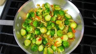 The Best Brussel Sprouts Recipe Ever  A Caribbean Twist [upl. by Ilocin]