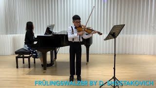 ABRSM Violin Grade 8 🎻2024 Own Choice Piece Frülingswalzer by D Shostakovich [upl. by Suirrad]