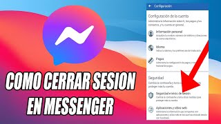 Cómo cerrar sesión en Messenger 2024 [upl. by Eiblehs]