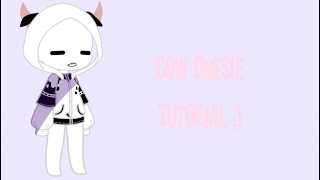 How to make a cow onesie in gacha club [upl. by Erine]