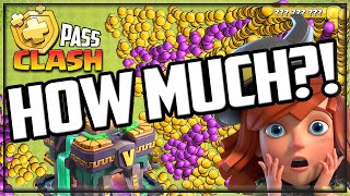 The TOTAL Spent in Clash of Clans Gold Pass Clash [upl. by Song]