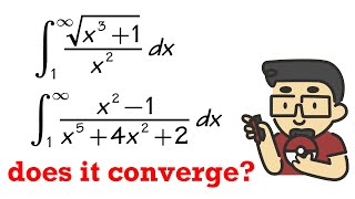 Comparison test for convergence and divergence of improper integrals [upl. by Grados906]