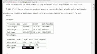 Simpsons Paradox example [upl. by Sherie]