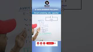 Circuit containing only capacitor class 12th physics AC mentor jee capacitive reactance by Er dsp [upl. by Ehman]