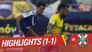 Resumen de Cádiz CF vs CD Tenerife 11 [upl. by Aliekat669]