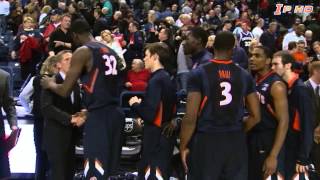 Illinois Basketball HighlightsLocker Room Celebration vs Gonzaga 128 [upl. by Stronski]