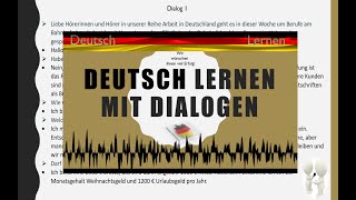 Dialoge A2  B1 Deutsch lernen durch Hören  5 [upl. by Ahsin365]