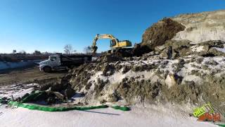 Komatsu PC210 Loading Topsoil  Time Lapse [upl. by Tecla]