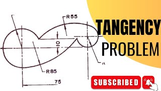 Tangency problems in engineering drawing  technical drawing [upl. by Adala]