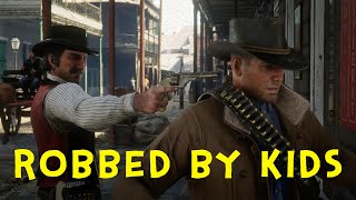 ROBBED BY KIDS  Red Dead Redemption 2  Part 35 [upl. by Ahsekar346]