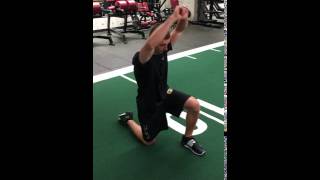 Kneeling 3 Way Hip Flex  OH Reach [upl. by Thursby676]