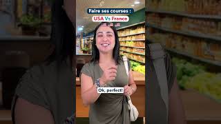 Faire les courses  🇺🇸 USA Vs France 🇫🇷 france usa courses [upl. by Richer]